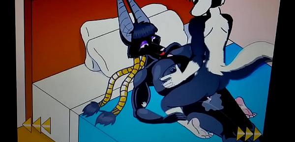  Huge Tits Female Anubis gets fucked in the bedroom by a stud with a huge hard on